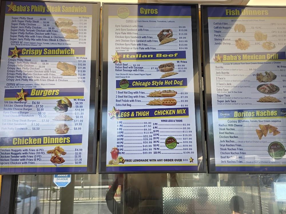 Baba's Halal Cheesesteak & Lemonade Menu image 3